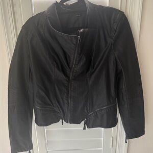 Blank NYC Women's Classic Black Leather Jacket